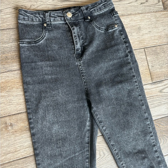 White Fox boutique Good Life Skinny Jeans Black Acid size 24 - Picture 4 of 8